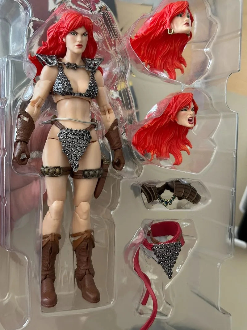 original BFS Boss Fight Studio 1/12 Action Figure Red Sonja 50th Anniversary EPIC H.A.C.K.S. figure toy