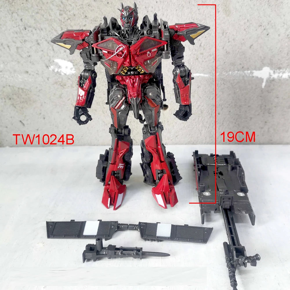 Трансформиращи играчки BAIWEI Sentinel Prime TW1024 Пожарна машина TW-1024 Автоботи Камион Модел SS61 Екшън фигурка Деформиращ робот