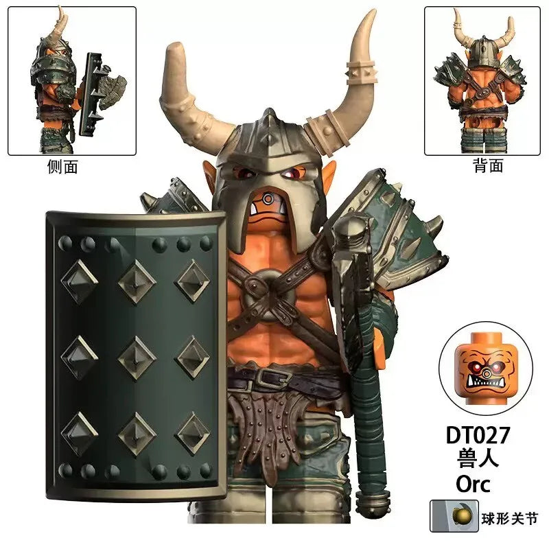 38-piece Warcraft Warrior Mini Building Block Figures Toy, Orc Warrior Figurine Model Collectible Gift Toy