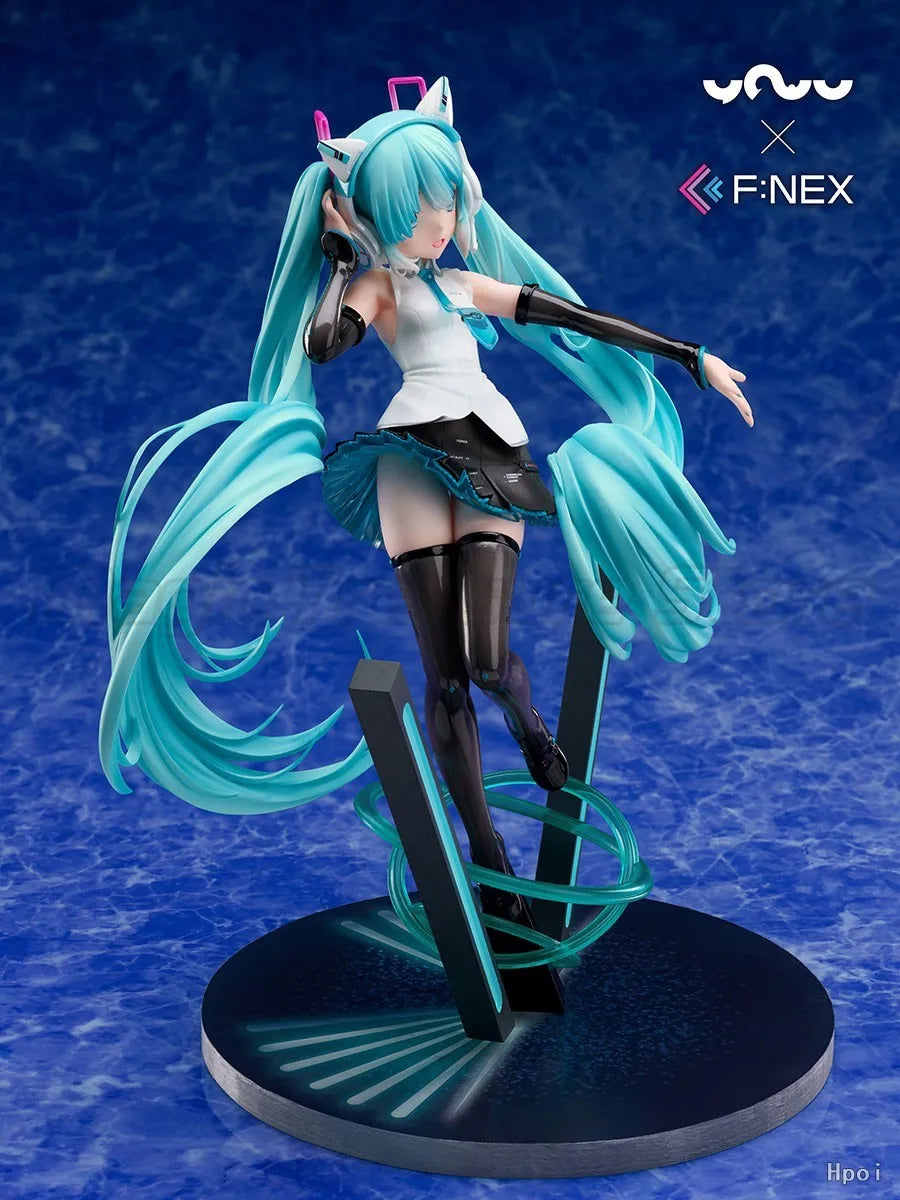 【MT】Original F:NEX VOCALOID Hatsune Miku Cat Ear Headphones 1/7 Scale Anime Figures