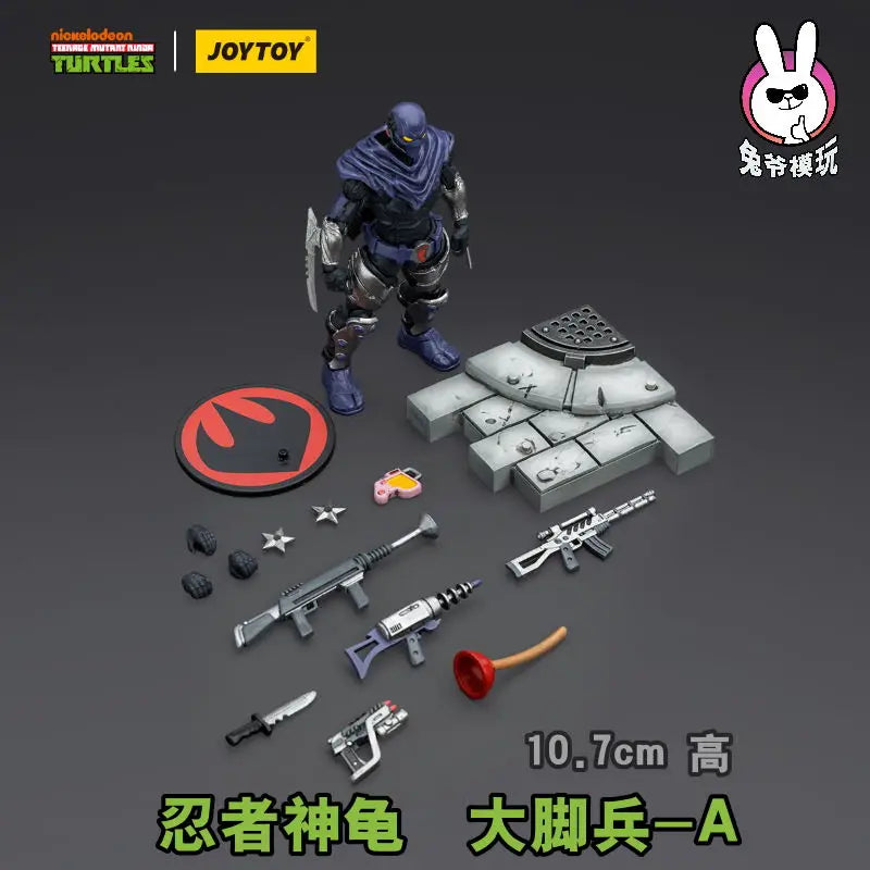 JOYTOY Ninja Turtles Soldier 18 Scale Action Figure Collectible Toy for Fans Shell Shocked Series in Stock