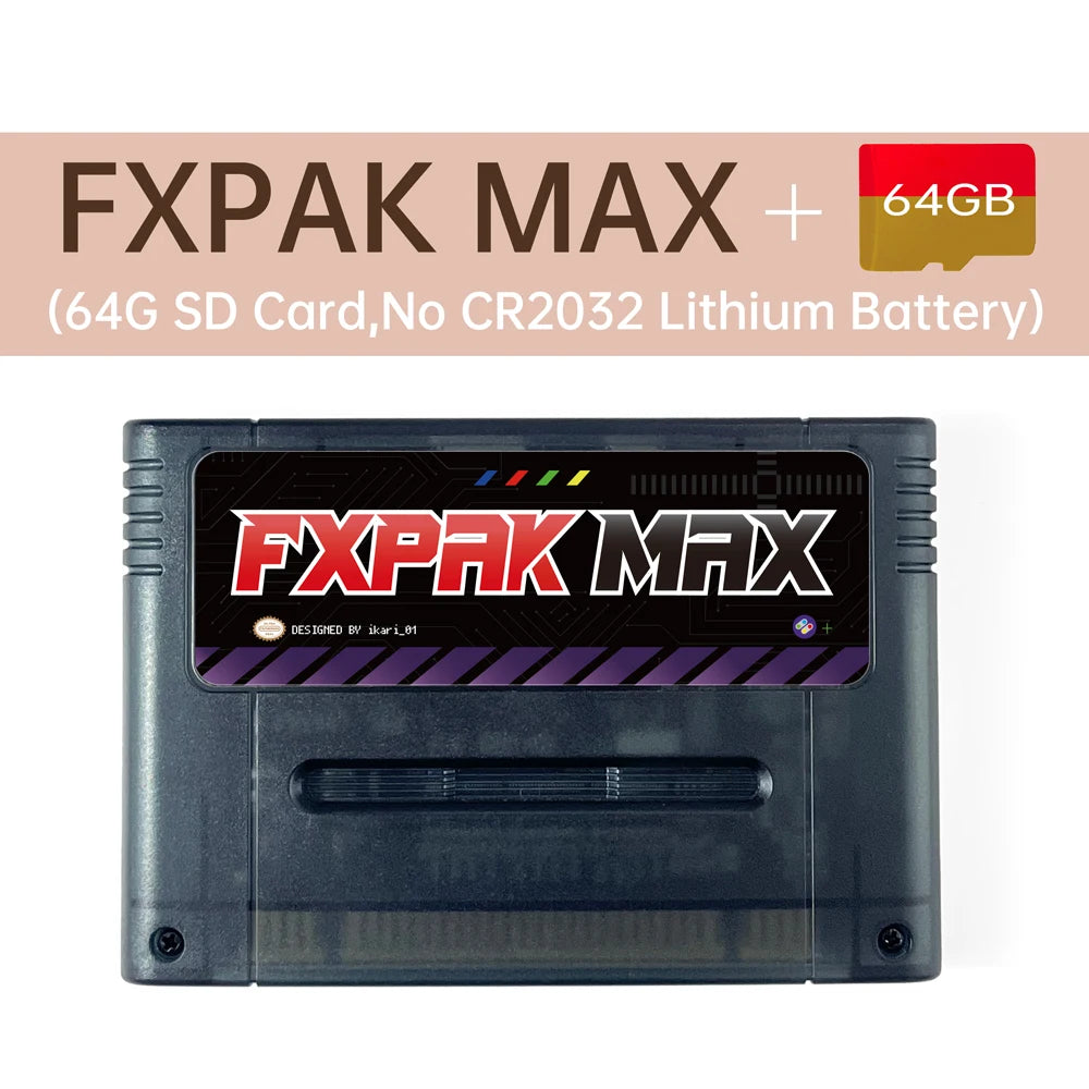Latest FXPAK PRO MAX Firm1.11.0 For SNES NSTC/PAL Retro Console SFC Card Up To 200G RCT With Cyclone IV Hardware Game Everdrive