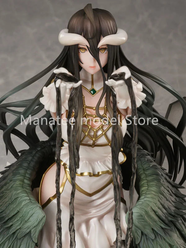 FuRyu Original Overlord Albedo White Dress 1/7 PVC Action Figure Anime Model Toys Collection Doll Gift