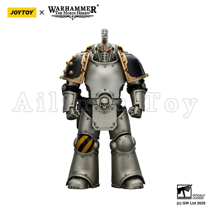 [Pre-Order]JOYTOY 1/18 Action Figure The Horus Iron Warriors MKVI Tactical Sergeant Command Squad Chosen with Legion Standard