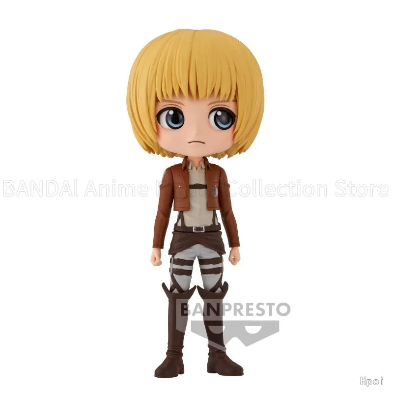 Original BANPRESTO Q Posket Attack on Titan Armin Arlert A/B Version Anime Humanoid Decoration Toys Gift