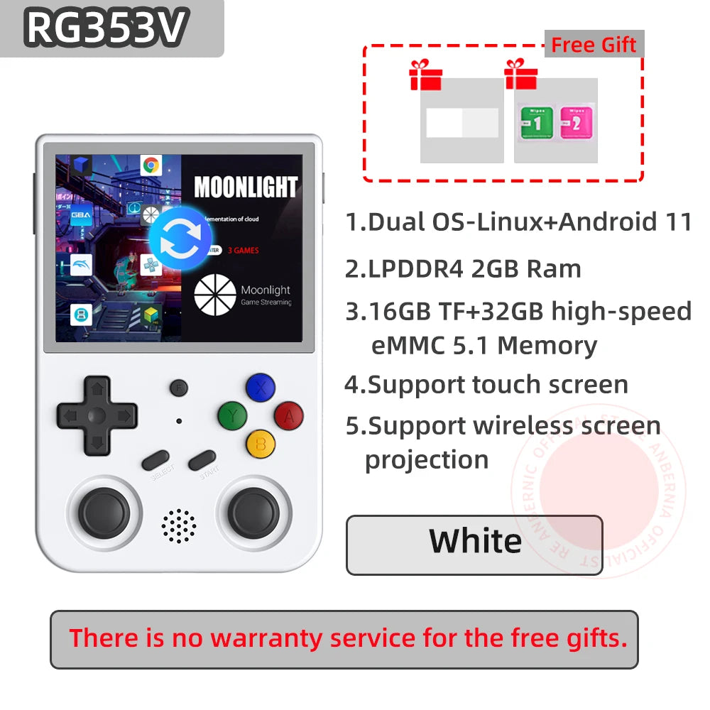 ANBERNIC RG353V RG353VS Retro Games RK3566 3.5INCH 640*480 Handheld Game Console Emulator LINUX Children's Gifts