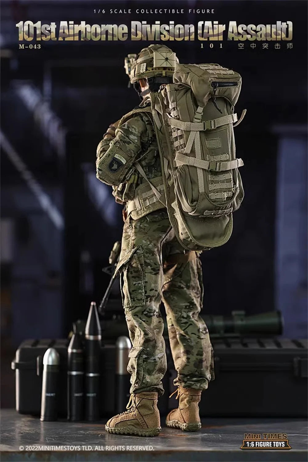 Minitimes M043 Modern Soldier US. 101st Action Figure Full Set Moveable Action Figure Gift For Fans Collect In Stock 1/6