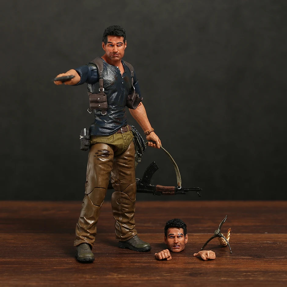NECA Uncharted 4 A thief's end NATHAN DRAKE Figurine Collection Action Figure Model Toy