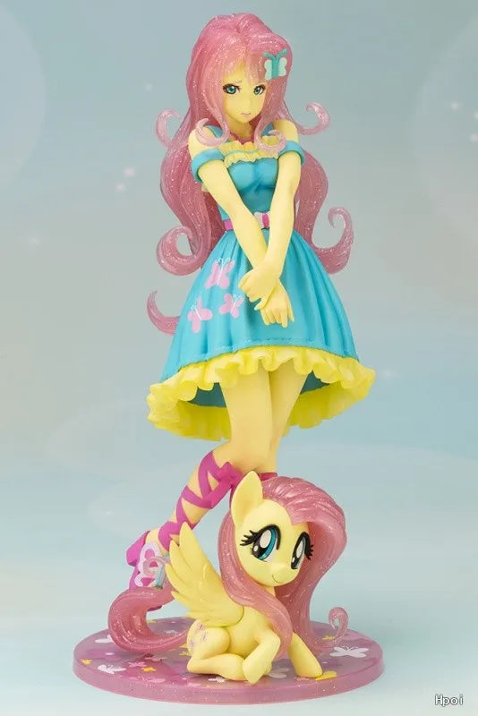 【FS】 KOTOBUKIYA Beautiful Girl Statue Series × Rainbow Pony Rou Rou Limited Edition Scale 1/7 Figures Models Toys Gifts