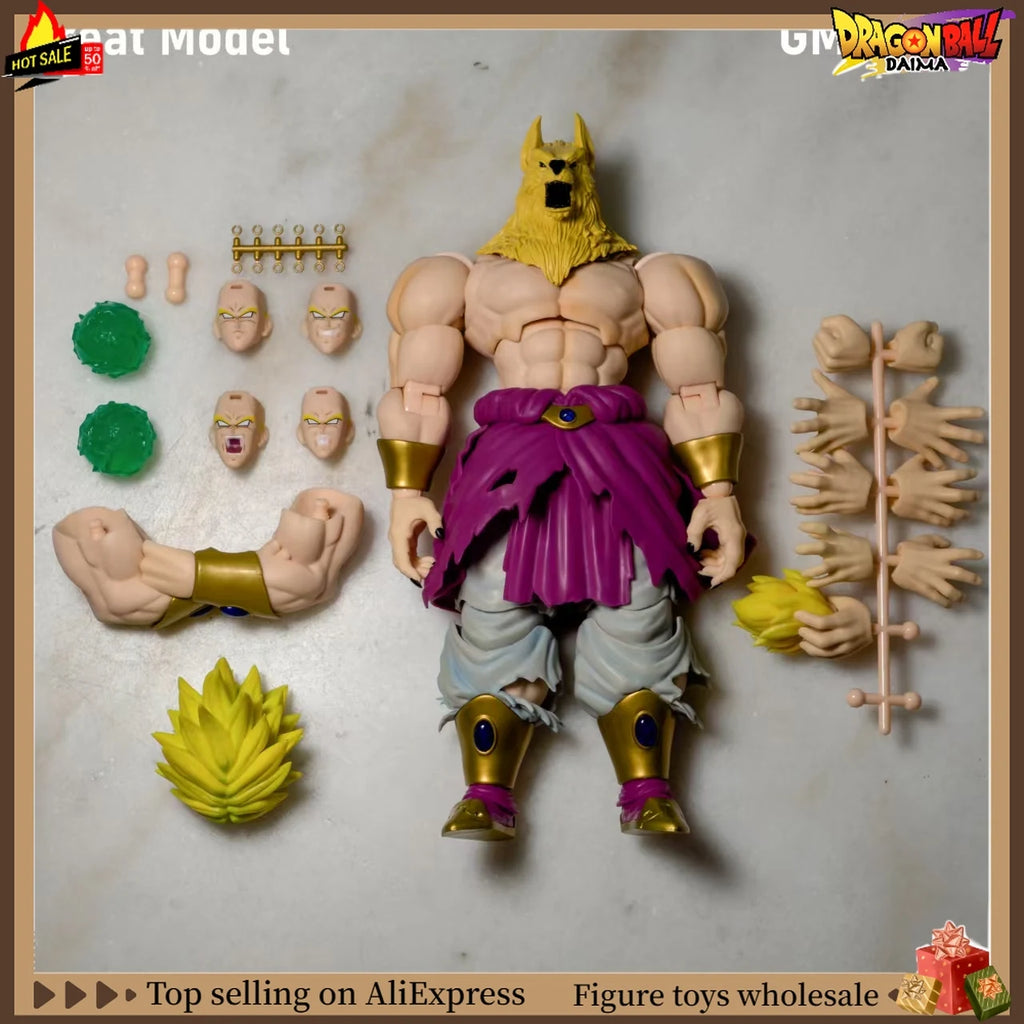 Spot Delivery GM Dragon Ball Big Model Super Saiyan Broly Anime Action Figure Toy Collection