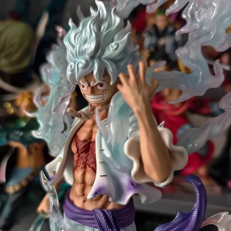 Spot SaleNew in Stock JT Nika Monkey D. Luffy Action Figure One Piece Anime Character Luffy Fifth Gear Figure PVC Statue Series