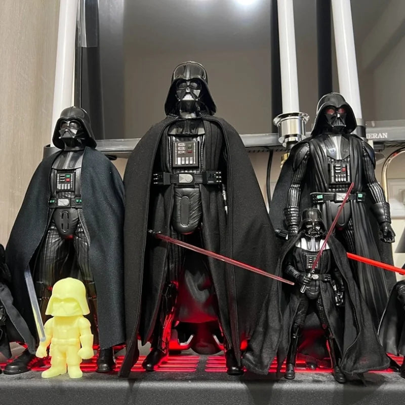 New In Stock 30cm Wars Anime Figure Darth Vader Emit Light And Sound Action Figure Desktop Decoration Christmas Surprise Gifts