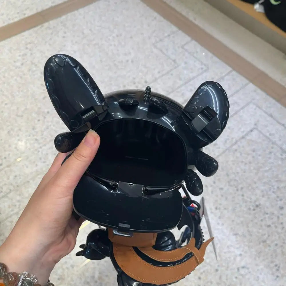 2025 Beijing Movie Park's Night Fury Storage Bin - A Black Dinosaur Ornament with Movable, Glowing Wings, Ideal for Souvenirs