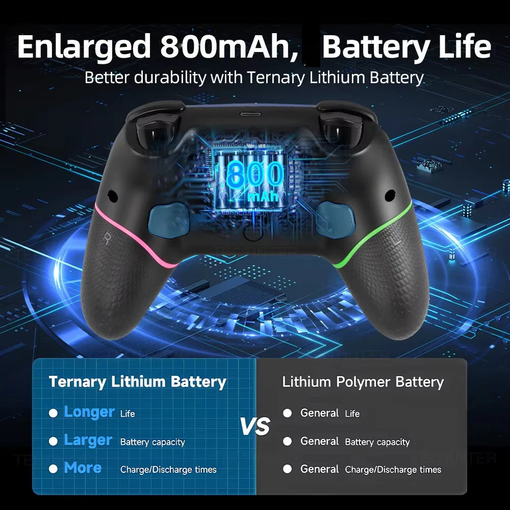 Wireless Bluetooth Controller For Nintendo Switch 2/PS3/PS4 Console Gamepad for Android/IOS Smart Phone PC Joystick Controle