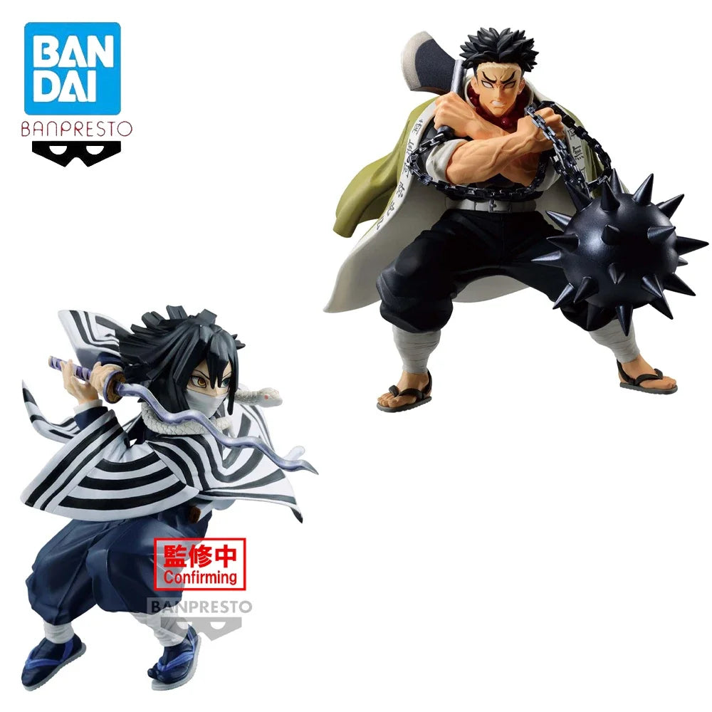 Original In Stock BANPRESTO Vibration Stars Anime Demon Slayer Himejima Gyomei Iguro Obanai Figure Model Boxed Toy
