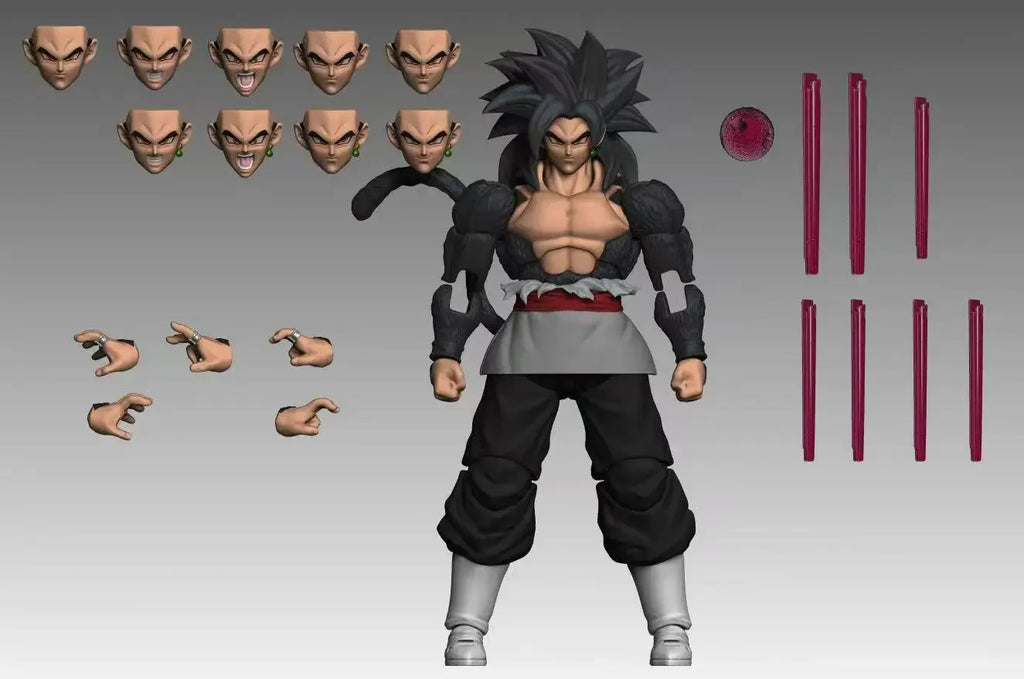 Black Hole Model Super Saiyan Super Five Goku White Hair Super Four Goku Black Hair Can Activity 1/12 SHF Dragon Ball Figure