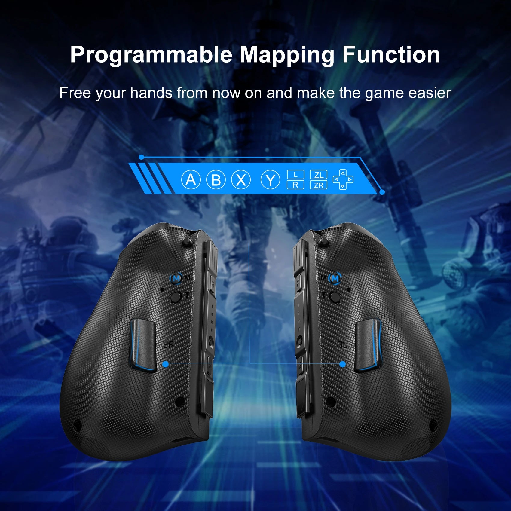 LinYuvo KS37 Meteor Light Wireless Joy-pad for Switch/Switch OLED, with Programmable, 6-Axis Gyro, Turbo & Vibration