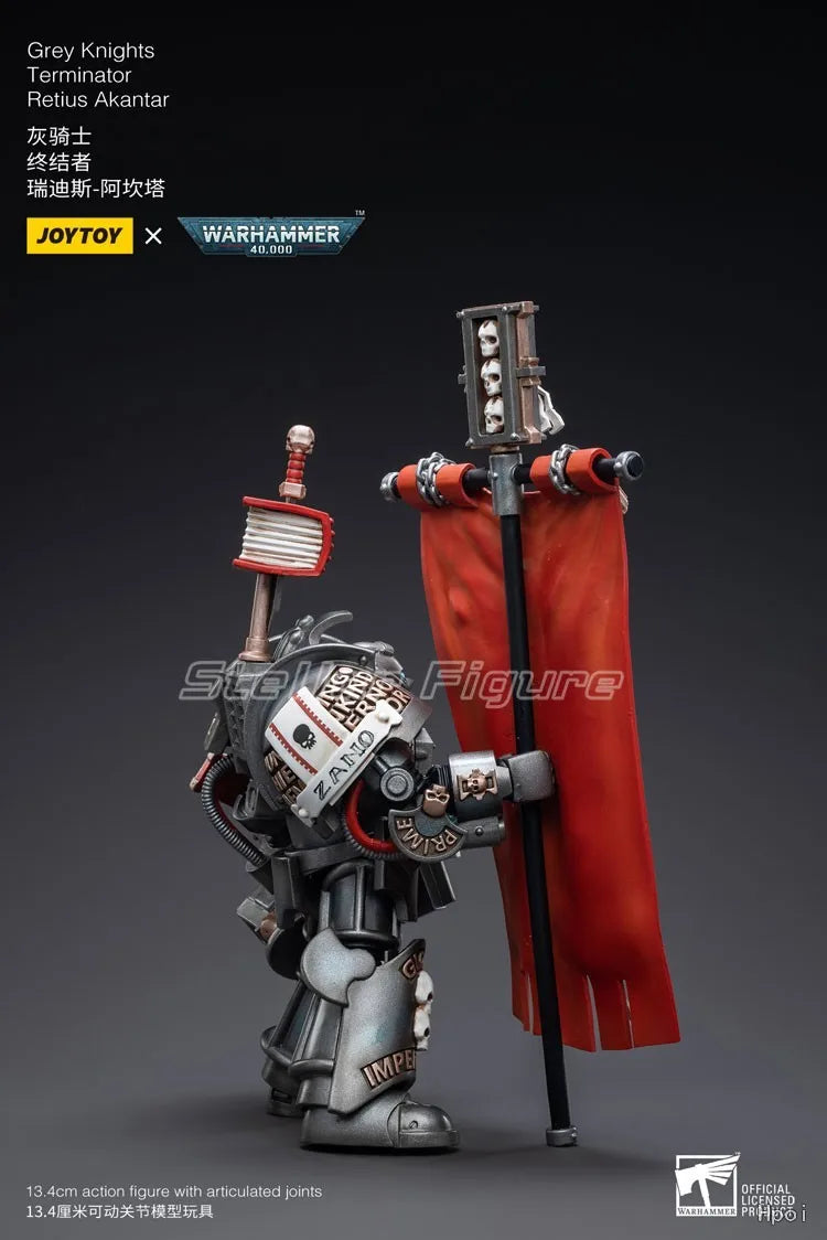 【SF】JOYTOYS 1/18 Action Figure  Grey Knights Terminator Retius Akantar Model Toys Gifts Collection Ornaments
