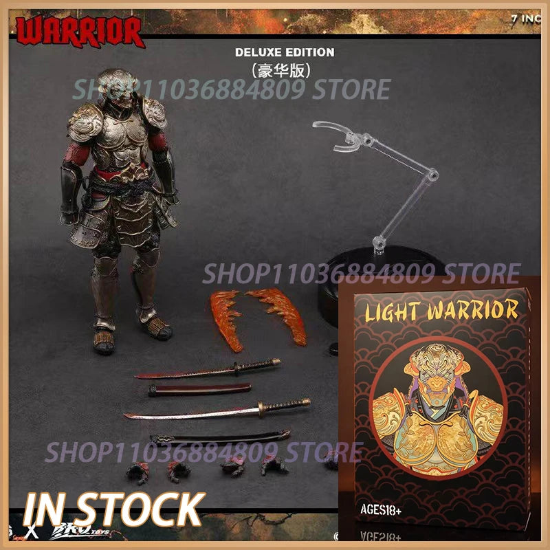 New In Stock Original GDTOYS x BROTOYS GB003 LIGHT WARRIOR YOSHIMITSU Tekken Movable Model Toys 17cm