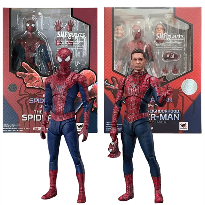 CT Spider-man: No way Home Friendly Neighborhood Spiderman S.H.Figuarts The Amazing Spider-Man Action Figure Model Toy Kids Gift