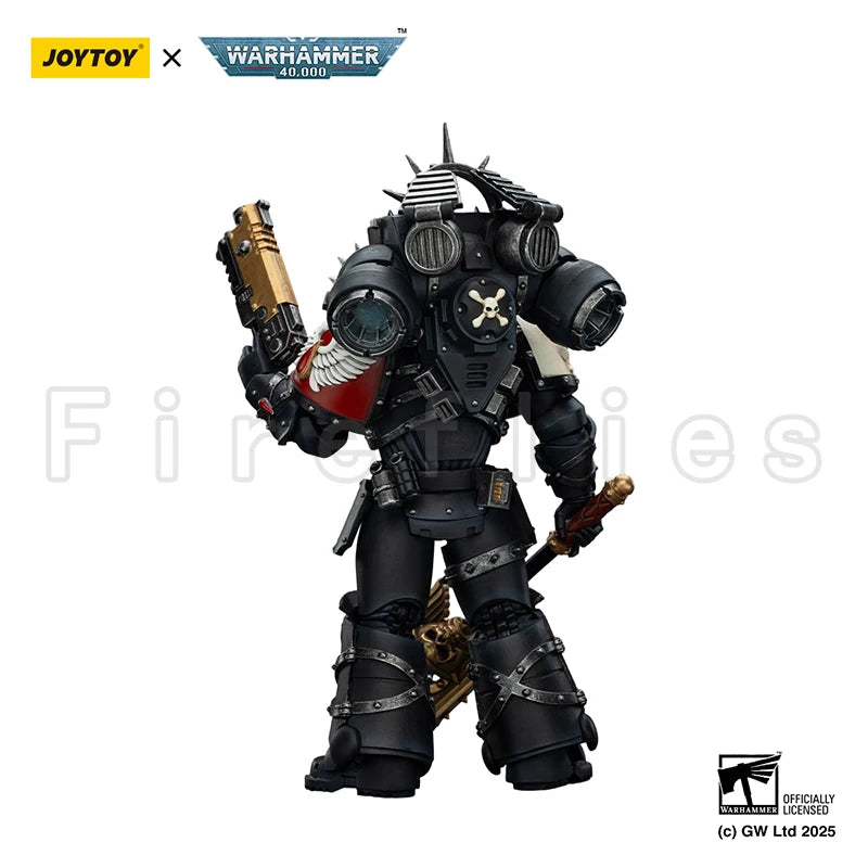 1/18 JOYTOY Action Figure 40K Blood Angels Lemartes With Jump Pack Blood Crozius and Absolver Bolt Pistol Anime Toy