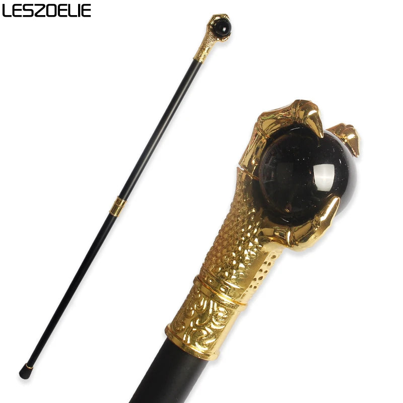10 Colors Luxury Gold Dragon Claw Crystal Ball Walking Stick Men Fashion Party Walking Canes Women Elegant Vintage Walking Stick