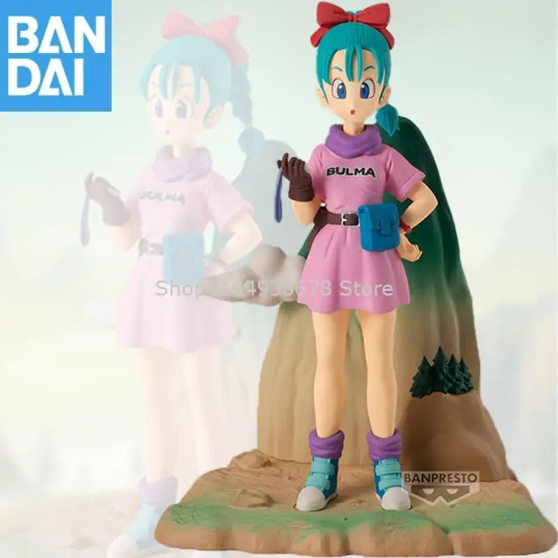 Bandai Namco Banpresto Dragon Ball History Box Bulma ca. 13 cm auf Lager Originale Originalfigur Modell Sammlerfigur Spielzeug