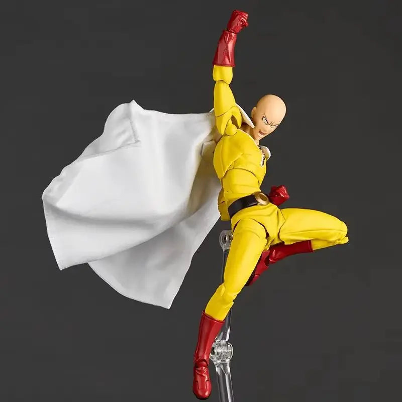 Hot Original Kaiyodo One Punch Man Saitama Amazing Yamaguchi Revoltech Saitama Anime Action Collection Figures Model Toys