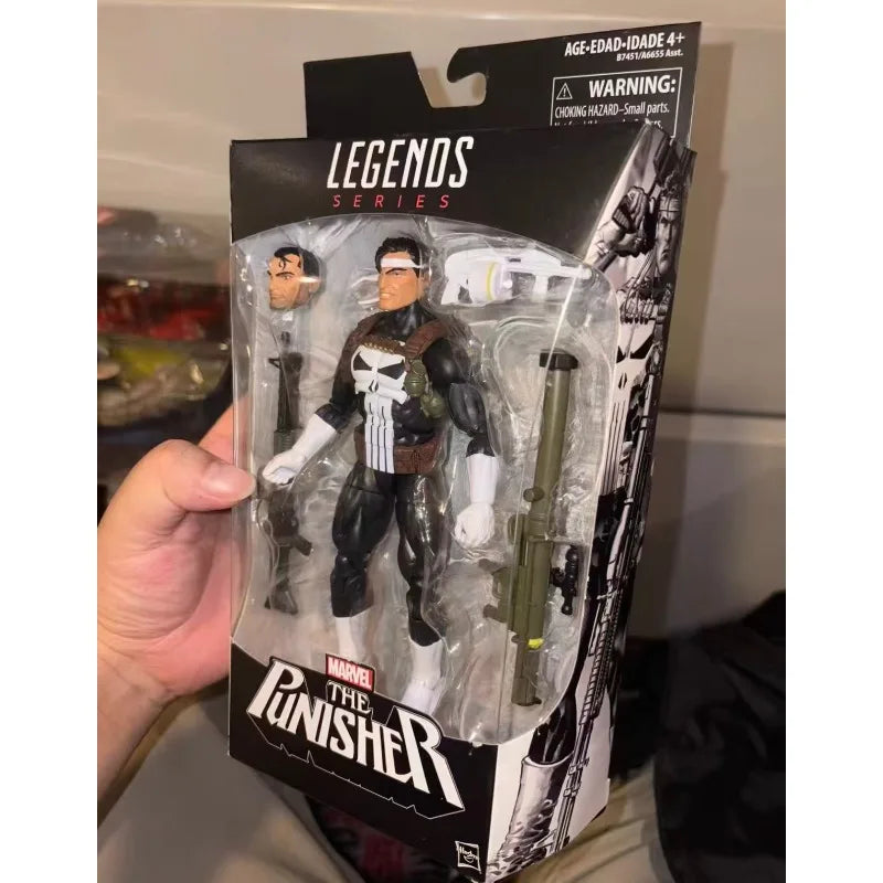 Original Hasbro Marvel Legends Series The PUNISHER Anime Figure Toy Collection Gift