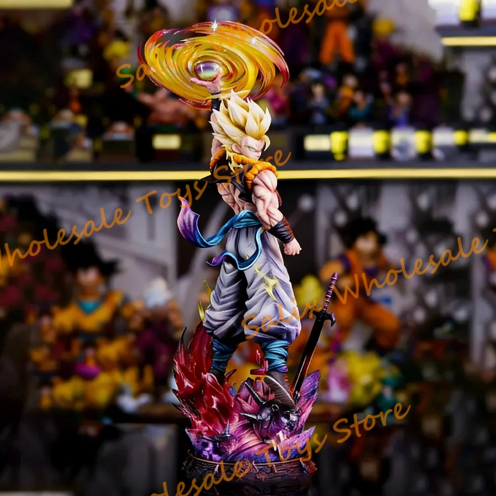 In Stock JT Statue 45cm Dragon Ball Gogeta GK Statue Figure Super Saiyan Anime Figure Pvc Statue Collection Model Gifts Toy