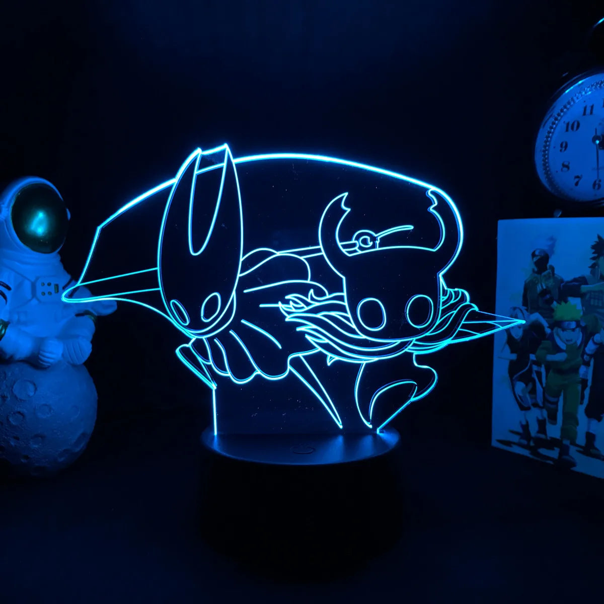Hollow Knight Game 3D Lamps Led RGB Neon Night Lights Birthday Toys Cool Gift For Friends Kid Bed Room Table Decoration