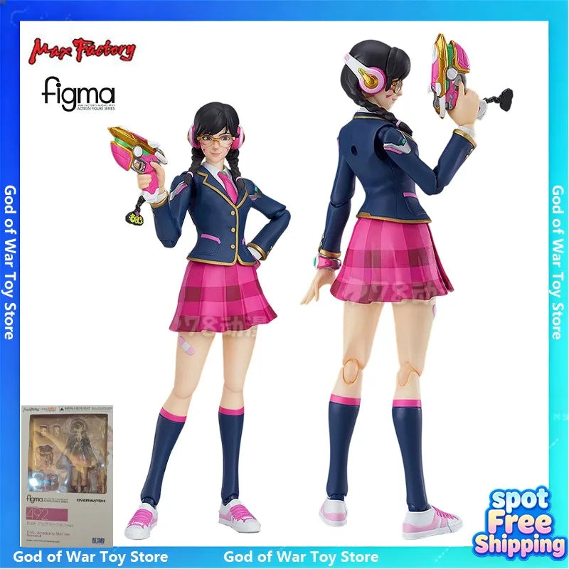 Max factory production, figma mobile Japanese figurine series, action shooting game Overwatch Zenya Tower/ Angel/ McRae/D.VA