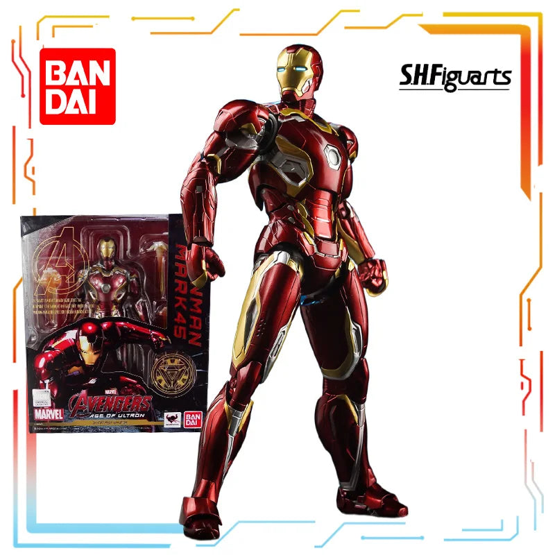 Authentic Bandai Original SHF Movable Series Avengers Alliance 2 Anime Action Figure Model Toys Model Boys' Toys Gifts for Boys