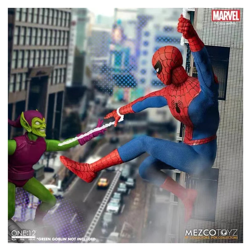 Original Mezco The Amazing Spider Man Deluxe Edition One:12 6 Inch In Stock Anime Action Collection Figures Model Toys