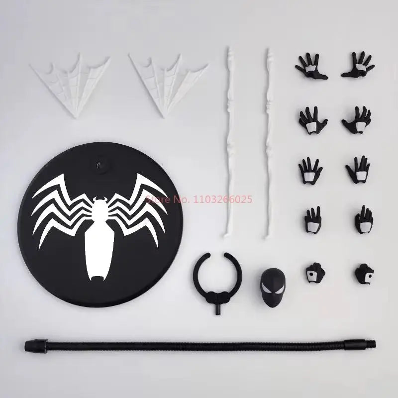 In Stock Spiderman Symbiote Vemon Action Figure Spiderman Mafex 147 Spider Man Figurine Figura Collectible Model Gift