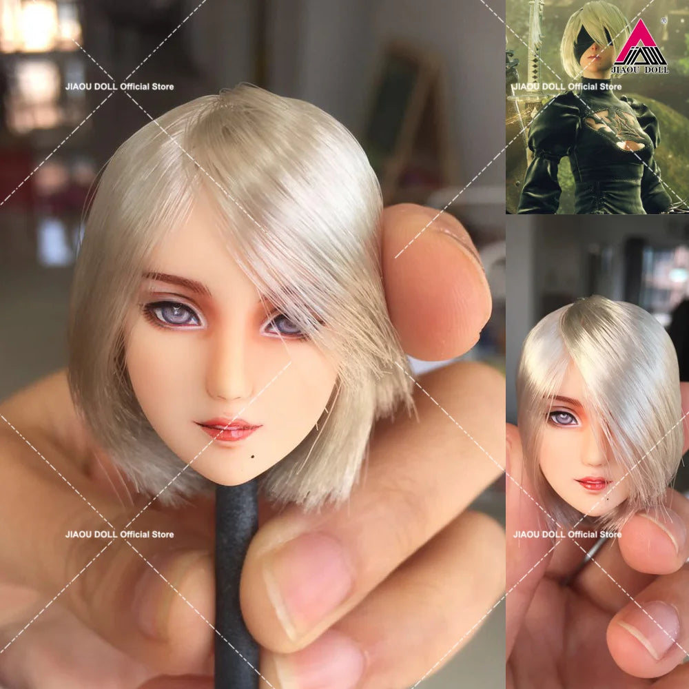 Customized Obitsu 1/6 Scale Beauty Gir Head Sculpt Fit 12'' Female Soldier PH UD LD Action Figure Body Dolls Toy
