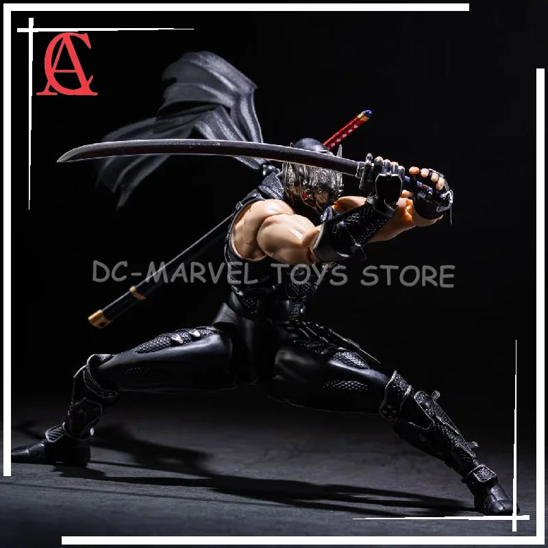 In Stock AC Factory The Second Batch Ryu White Version Ryu Hayabusa Kaiyodo Revoltech Amazing Yamaguchi Ryu Hayabusa Figure Toy