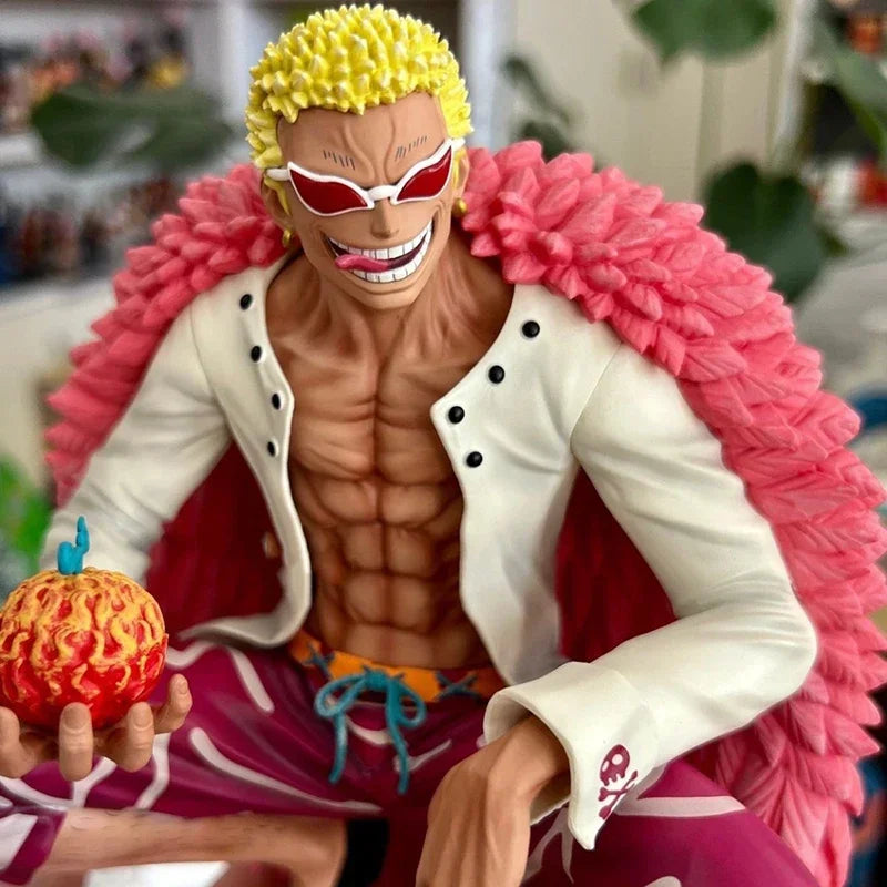 Anime One Piece Figuren GK Donquixote Doflamingo Actionfiguren Austauschbare Kopfhände 16 cm PVC Modellsammlung Puppenspielzeug