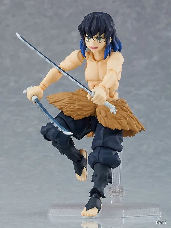 【In Stock】Original Max Factory GSC Figma 533 DX Demon Slayer Kimetsu No Yaiba Hashibira Inosuke Figure Toy Gift