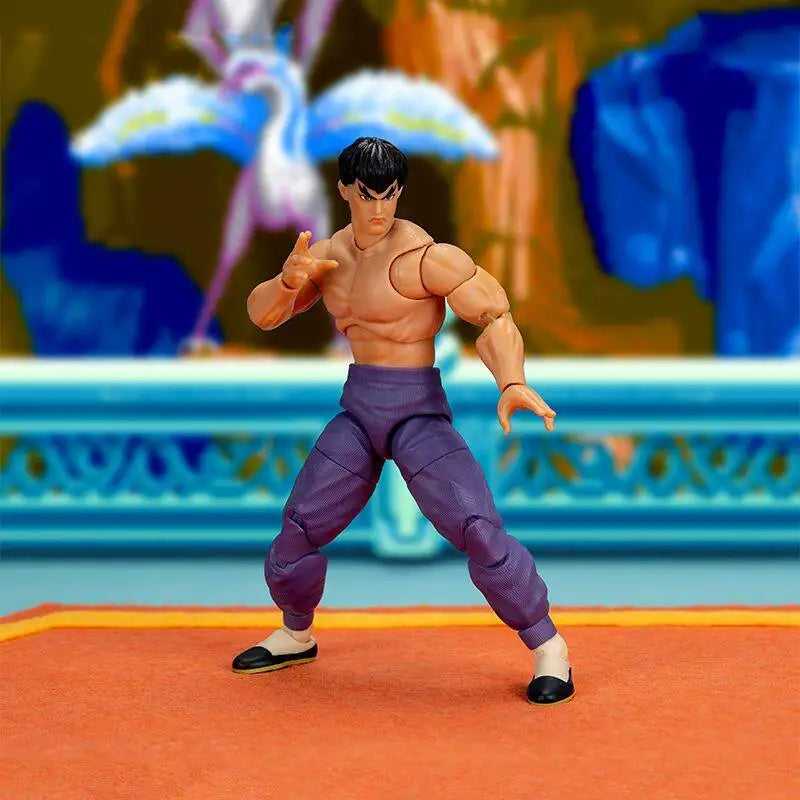 JADA Street Fighter II 6-inch Anime Action Figure Chun Li Fei Long Ryu Ken 1/12 Doll Model Toys Collect Ornaments