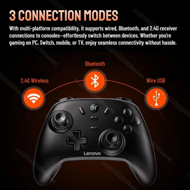 Lenovo S07 Wireless Controller for Switch/Switch OLED/Switch Lite/PC/iPhone/Android Phone Bluetooth Gamepad with Charging Dock