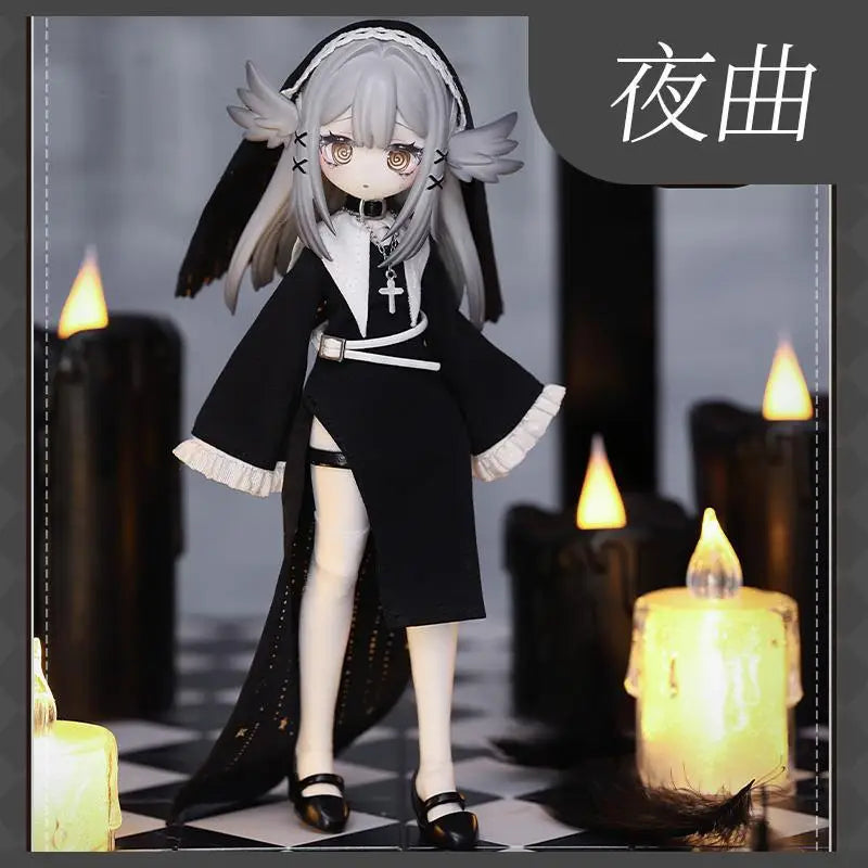 Genuine Meki Creation Heart Trendy Blind Box Toys 12 Points Bjd Action Figure Ornaments Original Toy Doll Figure Birthday Gift