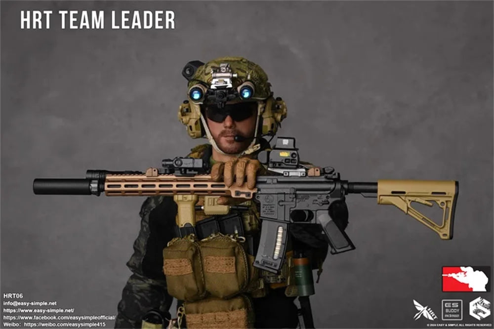 1/6 Easy&Simple ES HRT06 HRT TEAM LEADER Operation Full Set Moveable Action Figure Gift For Fans Collectable