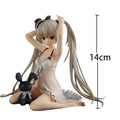 Game Anime Kasugano Sora action figures sitting pose Kasugano Sora figurine pajamas PVC model desk decoration birthday gift 14CM