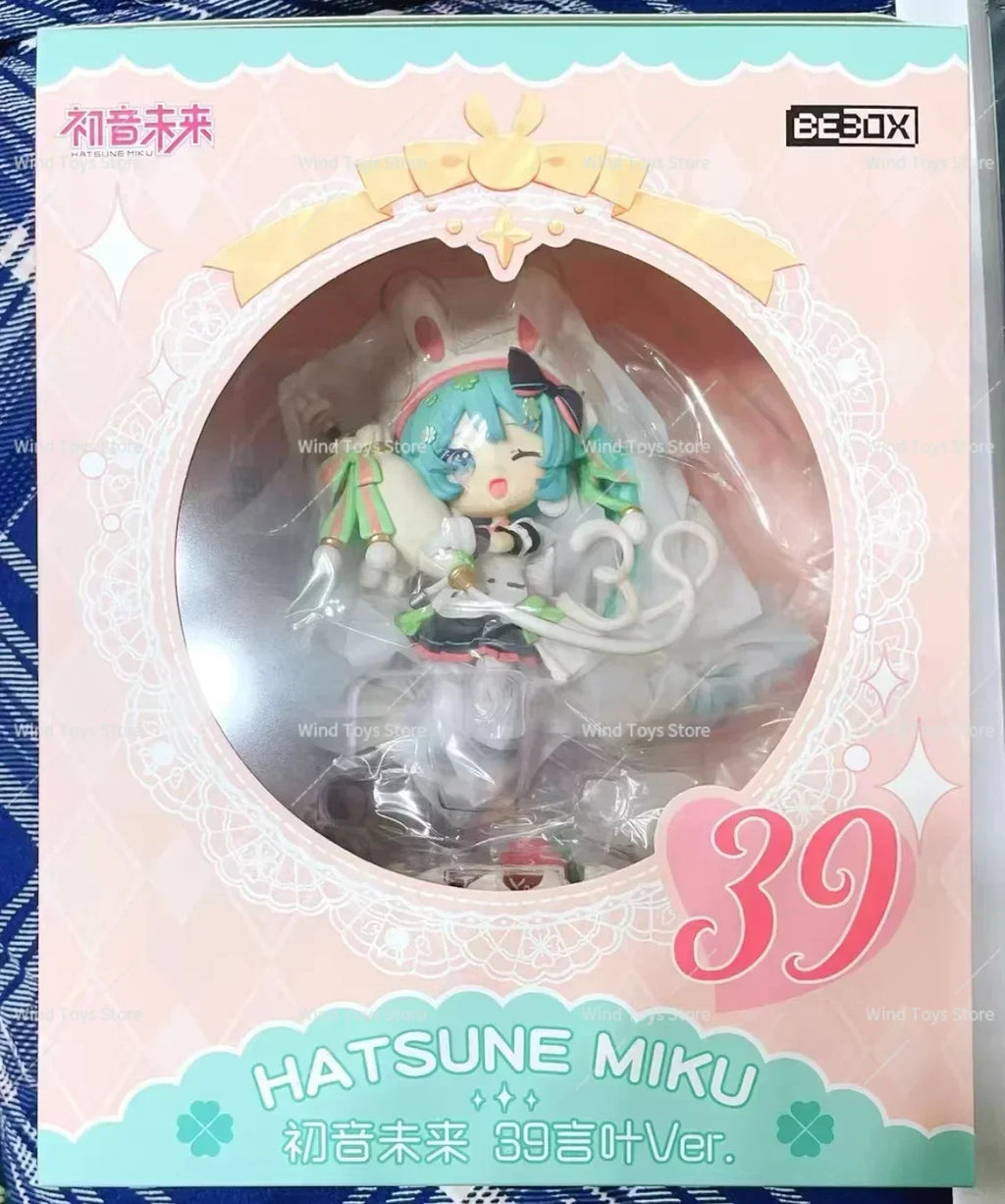 In Stock BeBox Hatsune Miku Hikoya 39 VOCALOID Thanh You Anime Character Model Action Toy Gift 10cm 100% Original Gift