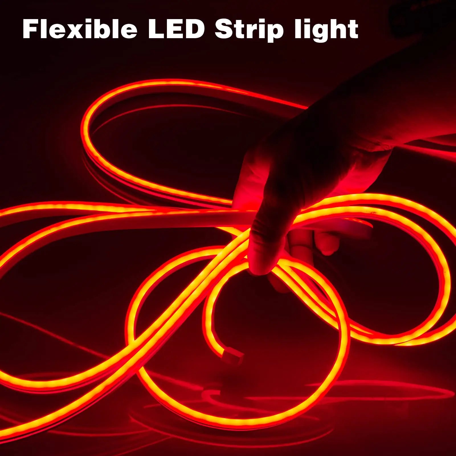 Bluetooth LED Neon Rope Lights 16.4ft RGB LED Rope Lights 5V APP Control Color Changing Rope Light, Gaming LED Neon Strip Lights