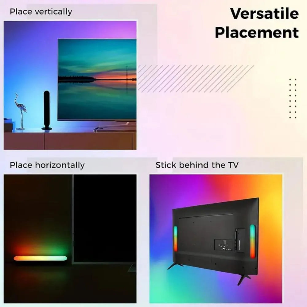 24-клавишно IR дистанционно управление, интелигентни RGB лентови светлини за игри, синхронизирана с музика подсветка за телевизор, RGB настолна лампа за телевизор, компютър