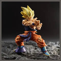 15.5cm/6.1-inch Dragon Ball Z anime character Sun Wukong battle damage shockwave PVC Action Figure Collection Decoration Toys