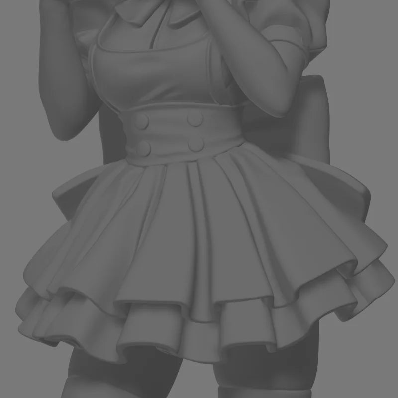 160mm Resin Model Figure Brave Group Maid Ayase Gk Micro Miniature 3d Printed White Model Toy Unassembled And Unpainted Kit