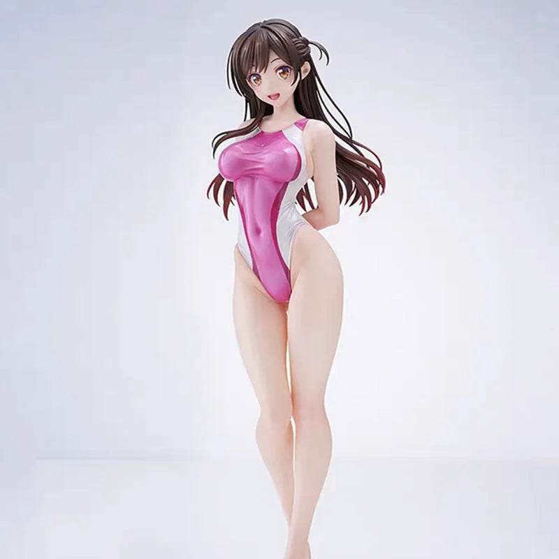 Anime-Figur, Puppe, Mizuhara Chizuru, Wettkampf-Badeanzug-Haltung des Mädchens, Freundin, Borrow Me-Thema, Sammlerstück, Dekoration, Geschenk